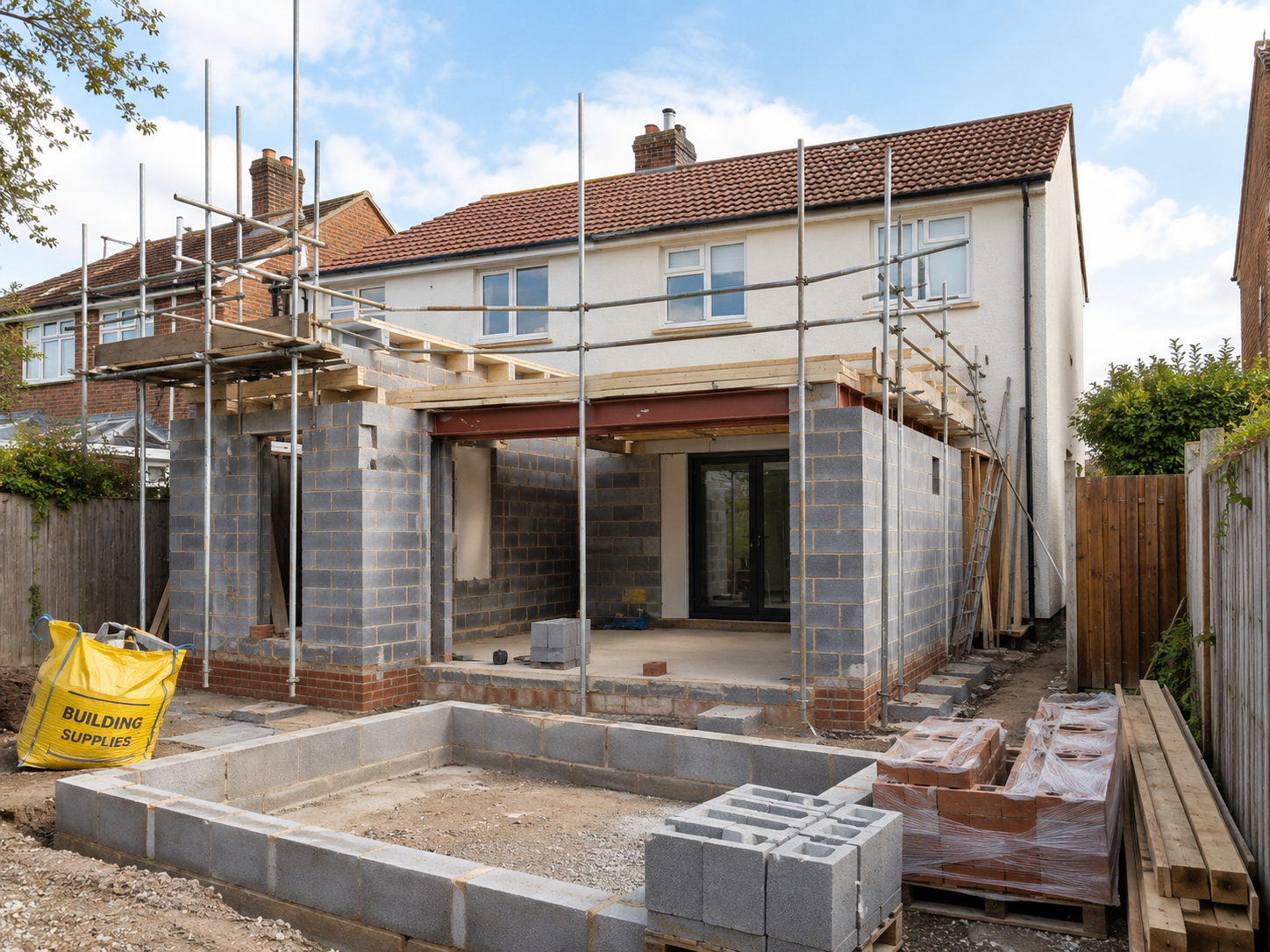 Construction example work